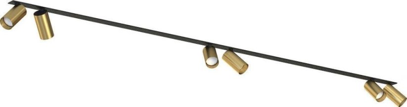 Nowodvorski 6-punktowa lampa na strop Mono 7748 metalowe reflektorki złote