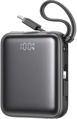 Joyroom Mini PowerBank Joyroom JR-PBF27 22.5W z podwójnym kablem 10000mAh (Čierny)