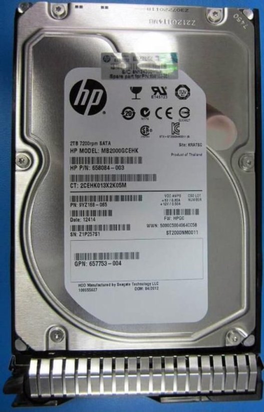 HP 2TB 6G SATA 7.2k 3.5in