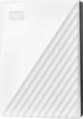 WD WD My Passport WDBR9S0060BWT - Festp - verschlusselt - 6 TB - extern (tragbar) - USB 3.2 Gen 1 - 256-Bit-AES - weiss