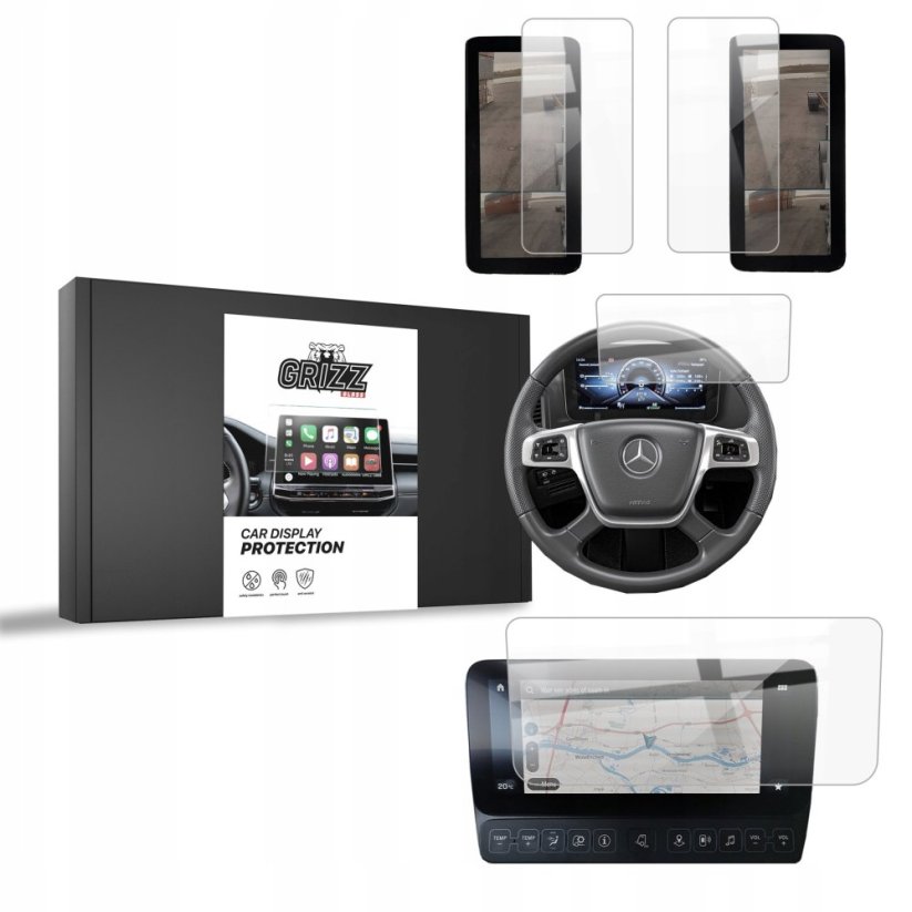 GrizzGlass Folia ceramiczna GrizzGlass CarDisplay Protection do Mercedes Actros F 2021-2024 [4w1]