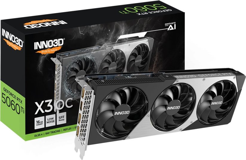 Inno3D INNO3D GeForce RTX 5060 Ti X3 OC, 16384 MB GDDR7