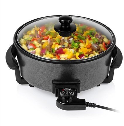 Tristar | Multifunctional grill pan XL | | Diameter 30 cm | grill | 1500 W | Lid included | Fixed handle | Čierny (PZ-9135)