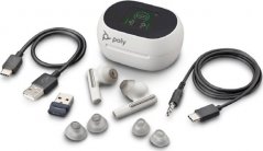 Poly POLY 60 UC Sada słuchawkowy Bezprzewodowy Douszny Połączenia/muzyka Bluetooth Biely