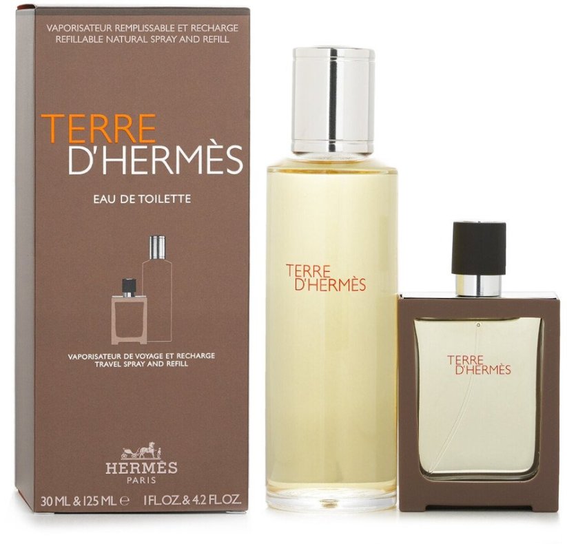 Hermès Herms Terre D'hermes voda toaletná 30Ml Refillable + voda toaletná - 125Ml MEN