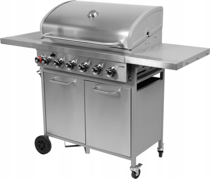 Geko LUND GAS GRILL 6+1 CAST IRON GRID, 18.2KW