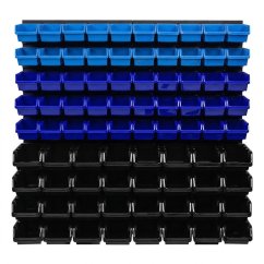 Geko Tablica warsztatowa na narzędzia – Sada paneli 780×780mm + 82 kuwety (1) (5903418307202)