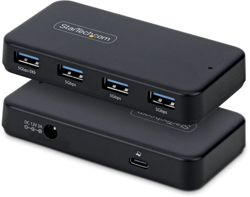 StarTech STARTECH.COM 4-Port USB-A Hub 5Gbps zasilanie własne 2-in-1 USB-C & USB-A Hostkabel 1x BC 1.2 Ladeport w tym 24W adapter sieťový