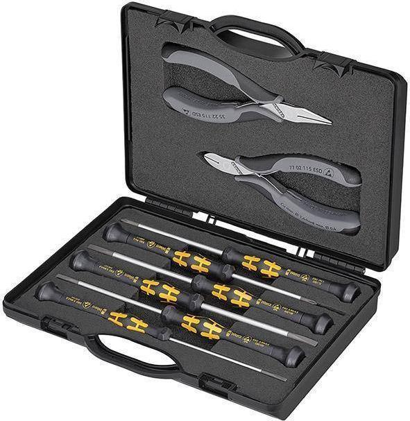 Knipex Sada szczypiec ESD Pre elektronikow, 8-cz. KNIPEX