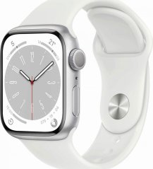 Apple Watch 8 GPS 41mm Silver Alu Sport Biely  (MP6K3WB/A)