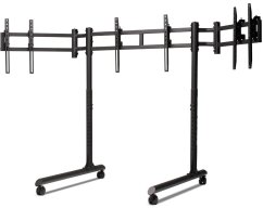 Next Level Racing Next Level Racing Floor stand | Tube Freestanding Triple Monitor Stand | Up to 3x43 " | Height adjustment, Tilt | Maximum weight (capacity) 50 kg | Black