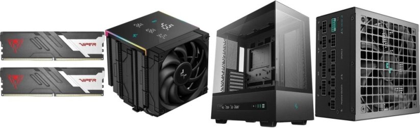 Patriot Zestaw Pamięć Patriot PVV564G600C30K + Obudowa, Zasilacz, Chłodzenie Deepcool