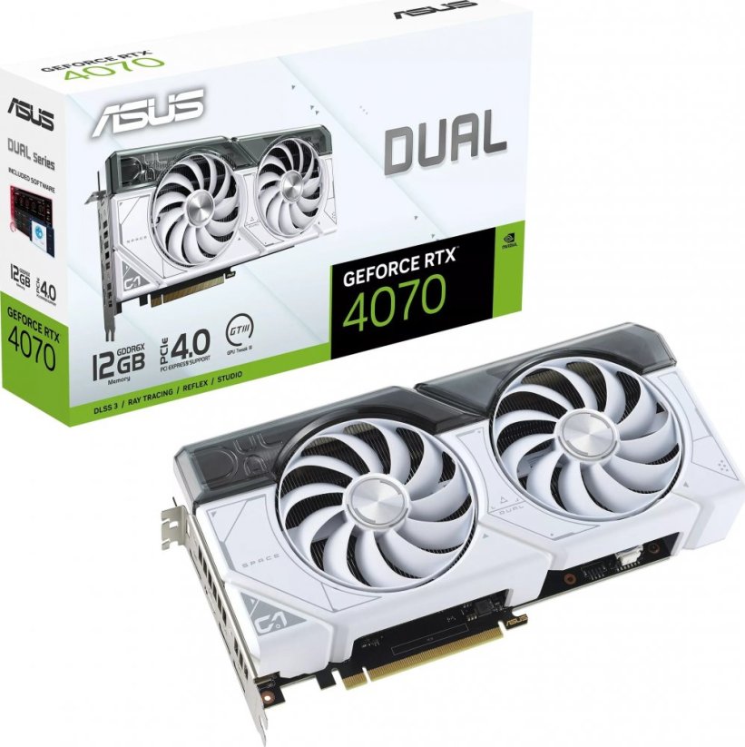 Asus Dual GeForce RTX 4070 12GB GDDR6X (DUAL-RTX4070-12G-WHITE)