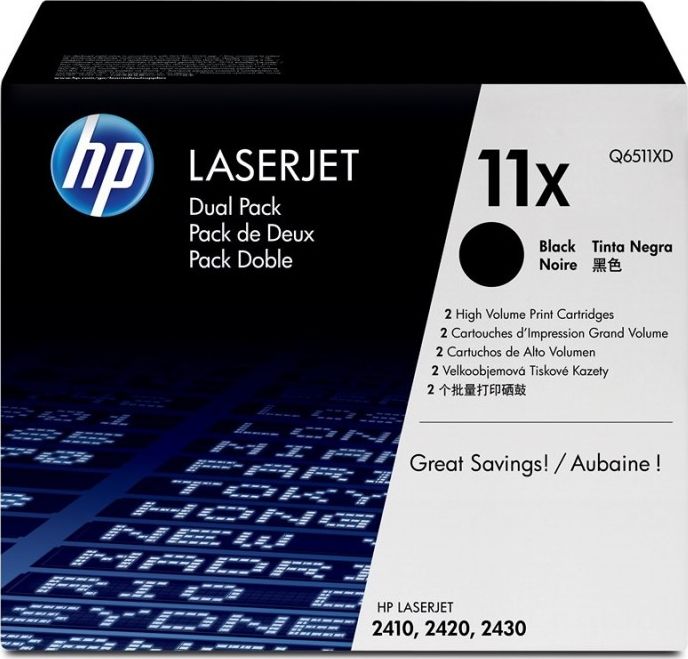 HP 11XD Black Originál  (Q6511XD)