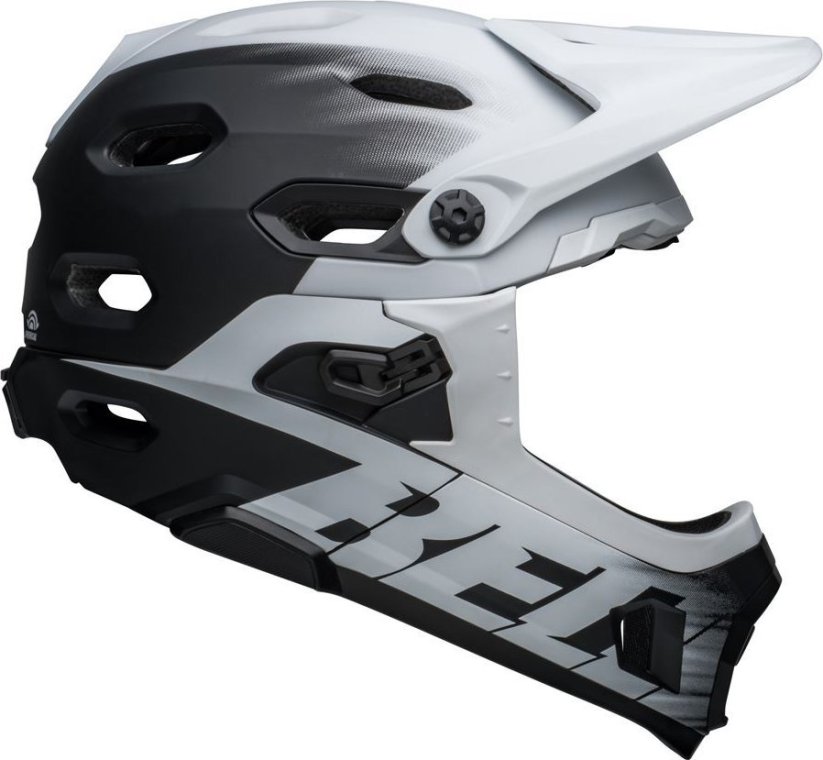 BELL SUPER DH M(55-59 cm), Matte Black White