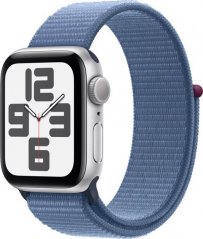 Apple Watch SE 2023 GPS + Cellular 44mm Silver Alu Sport Loop Modrý  (MRHM3QF/A)