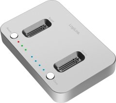 LogiLink LogiLink USB 3.2 Gen 2 Duale M.2 NVMe Dockingstation silber