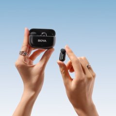 Boya Boya Mini-12 Ultracompact 2.4GHz Wireless Microphone System with USB-C plug(Black)