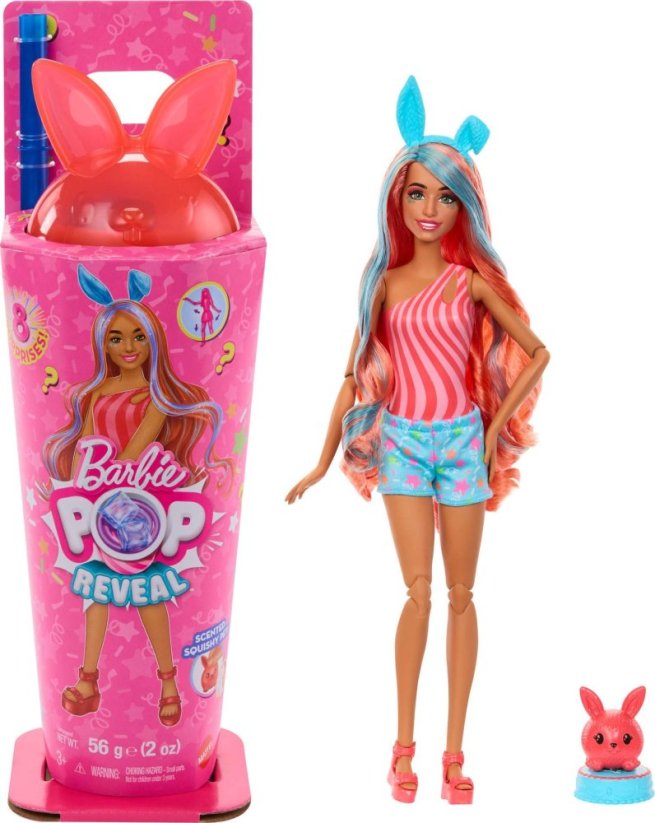 Mattel „Barbie POP Reveal Animal Party“ siurprizų rinkinys - katytė (JCN87)