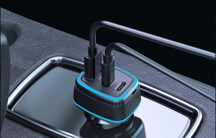 Blitzwolf Nabíjačka Samochodowa BlitzWolf BW-BC4 115W 3-Port USB-C PD QC FCP AFC SCP