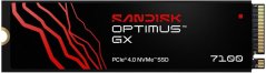 SanDisk Optimus GX 7100 - SSD - 4 TB - vnútorný - M.2 2280 - PCIE 4.0 x4 (NVME) (SDSP71400TAN-000E0)