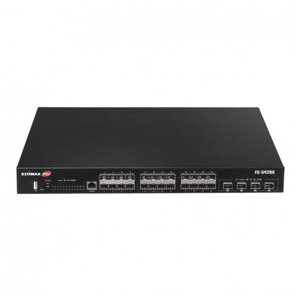 EdiMax edimax technology Switch zarządzalny Edimax FS-5428X 24x1GbE SFP 4x10GbE SFP+ Uplink USB