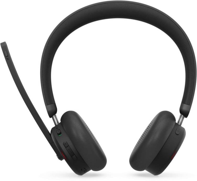Lenovo 6550 Sada słuchawkowy Bezprzewodowy Opaska na głowę Biuro/centrum telefoniczne USB Type-C Bluetooth Čierny