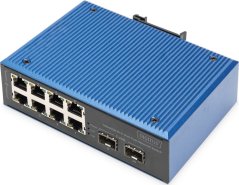 Digitus DIGITUS Industrial 8+2-Port Fast Ethernet Switch 8 Port FE RJ45 2 GE SFP Ports