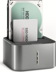 Axagon Stacja dokujšca ADSA-DC USB 3.2 Gen 1 - 2x SATA 6G 2.5'/3.5' SSD/HDD