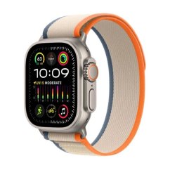 Apple Watch Ultra 2 49 mm titánové puzdro s oranžovo-béžovým trailovým ťahom S/M MRF13CS/A