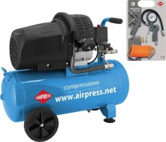 Airpress HL 425-50 (+ Sada akcesoriów) 8bar 50L (36888)