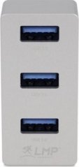LMP USB-C Tiny Hub, 3 port USB-A hub - Silver