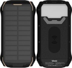 Vinnic Vinnic SACA PEAK Solar Powerbank 10.000mAh IP65 1xC 2xA, black