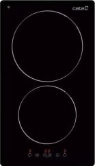 Cata CATA | Hob | TD 3102 BK | Vitroceramic | Number of burners/cooking zones 2 | Touch | Timer | Juodas