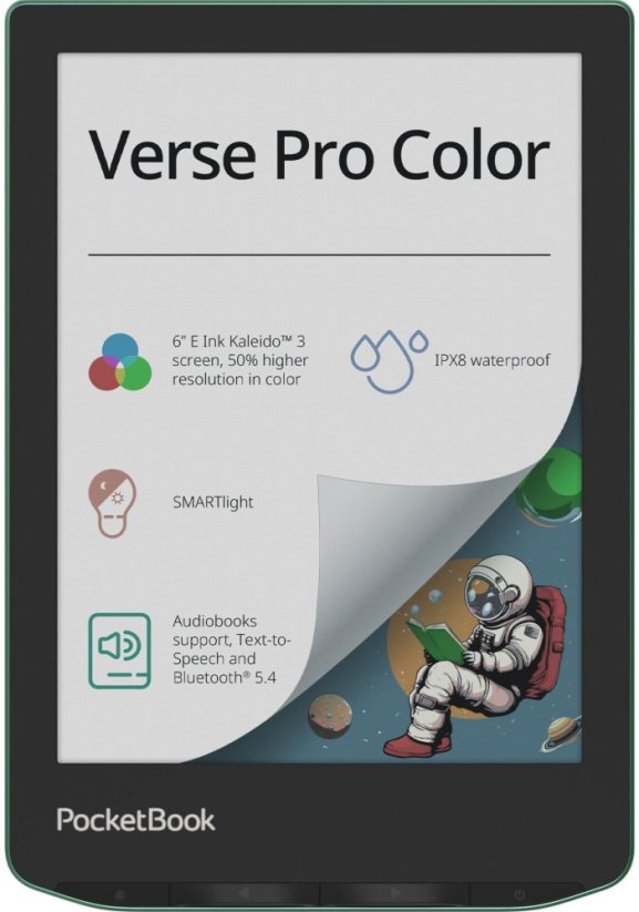 PocketBook Verse Pro Color Zelený (PB634K3-A-WW-B)
