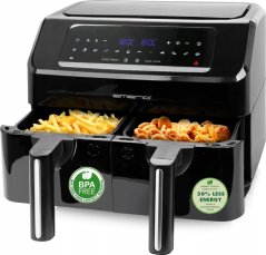 Emerio Heißluftfritteuse, Smart Fryer, 3,6+3,6L, Cool touch
