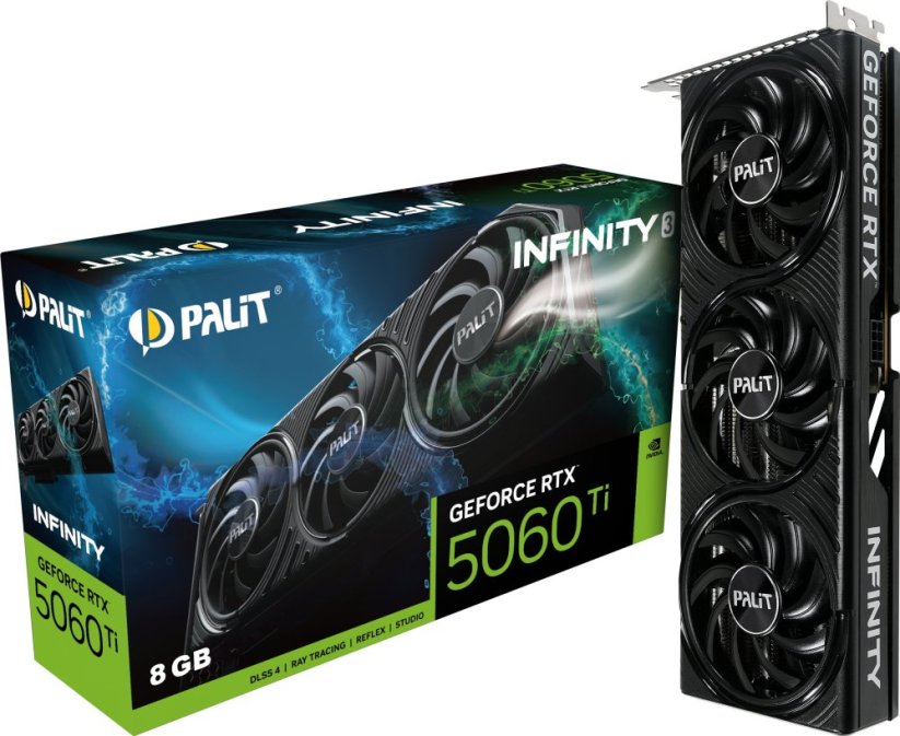 Palit GeForce RTX 5060 Ti Infinity 3 8GB GDDR7 DLSS4 (NE7506T019P1-GB2062S)