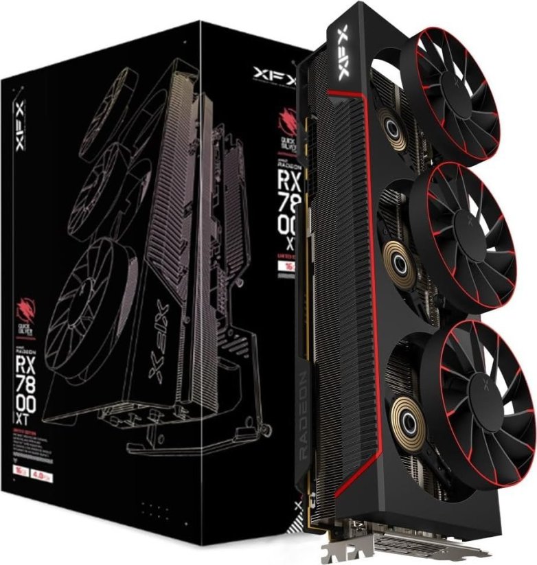 XFX Quicksilver Radeon RX 7800 XT Magnetic Air Gaming 16GB GDDR6 (RX-78MAIRF9)