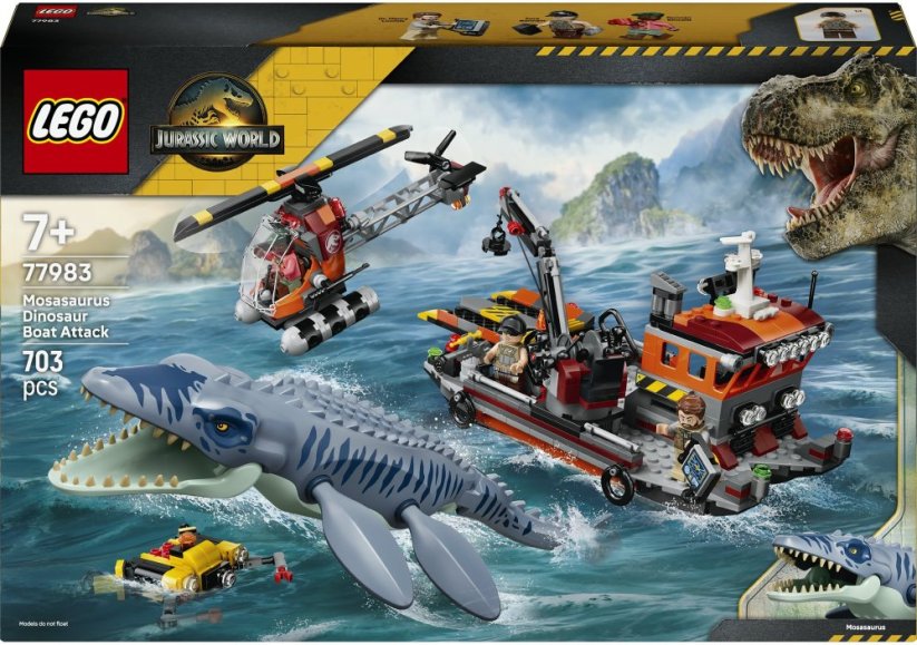 LEGO Jurassic World Atak mozazaura na łódź (77983)