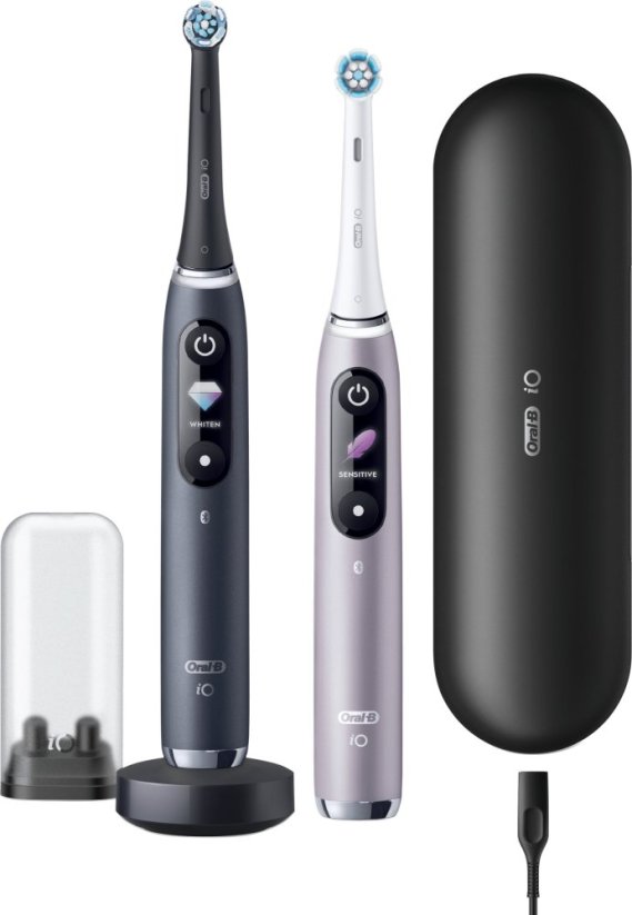 Oral-B iO Series 9 Duo 2 szt. Black Onyx/Rose Quartz