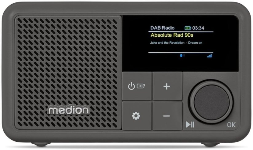 Medion LIFE® S66822 Przenośne DAB+ Radio Sivý (50077052)