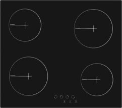 Simfer Simfer | Hob | H6.040.DECSP | Vitroceramic | Number of burners/cooking zones 4 | Touch | Black