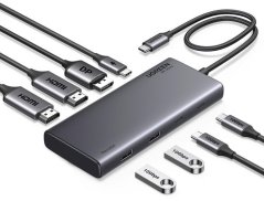 Ugreen HUB UGREEN CM639 USB-C / 2xHDMI 4K60Hz, DisplayPort, 2xUSB-A, 2xUSB-C 3.2 10Gbps, USB-C PD 100W