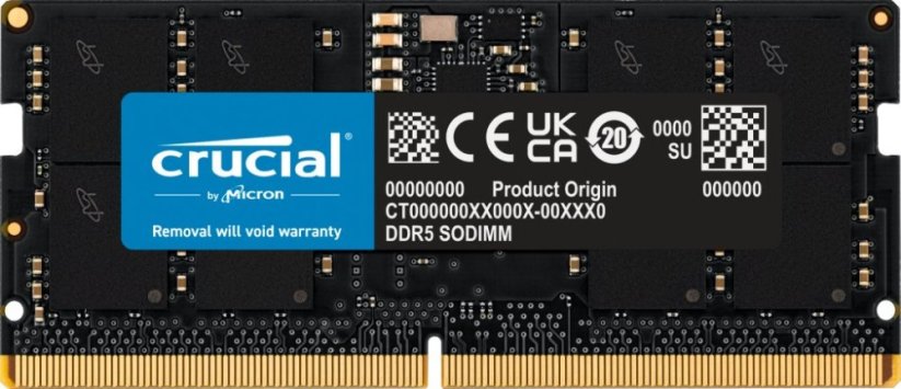 Crucial CT16G56C46S5T moduł pamięci 16 GB 1 x 16 GB DDR5 Korekcja błędów ECC
