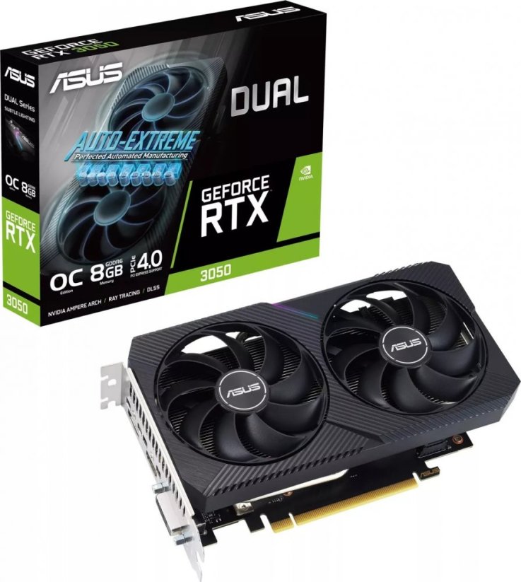 Asus Dual GeForce RTX 3050 OC V2 8GB GDDR6 (DUAL-RTX3050-O8G-V2)