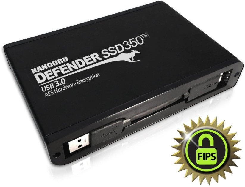 iStorage iStorage Kanguru DEFENDER SSD350 2 TB Micro-USB B 3.2 Gen 1 (3.1 Gen 1) Čierny