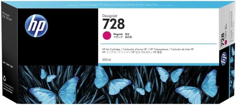 HP HP 728 300 ml purpurinė rašalo kasetė