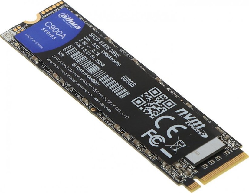 Dahua Technology C900A 500GB M.2 2280 PCI-E x4 Gen3 NVMe (SSD-C900AN500G)