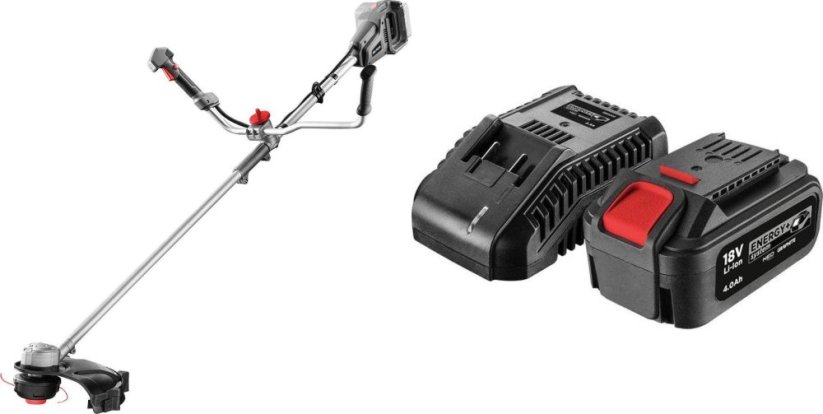Graphite Kosa akumulatorowa bezszczotkowa Energy+ 36V, Li-lon, szerokość koszenia 350 mm, 58G035 + akumulator 4 Ah z ładowarką 58GE132
