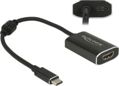 Delock USB-C - HDMI + USB-C Čierny  (62988)